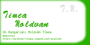 timea moldvan business card